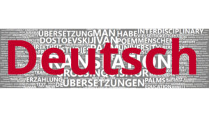Eine Wortwolke für die Sprache Deutsch, die auf einem Korpus veröffentlichter Aufsätze von Kolleg*innen aus dem Arbeitsbereich sowie teils aus Hausarbeiten und Abschlussarbeiten. Die Größe eines Worts entspricht dabei der Häufigkeit des Wortes im Korpus - je größer es ist, desto häufiger kommt es vor.