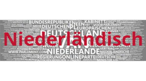 Eine Wortwolke für die Sprache Niederländisch, die auf einem Korpus veröffentlichter Aufsätze von Kolleg*innen aus dem Arbeitsbereich sowie teils aus Hausarbeiten und Abschlussarbeiten. Die Größe eines Worts entspricht dabei der Häufigkeit des Wortes im Korpus - je größer es ist, desto häufiger kommt es vor.