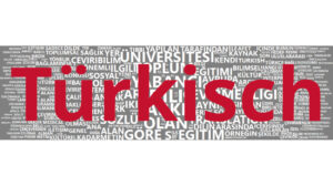 Eine Wortwolke für die Sprache Türkisch, die auf einem Korpus veröffentlichter Aufsätze von Kolleg*innen aus dem Arbeitsbereich sowie teils aus Hausarbeiten und Abschlussarbeiten. Die Größe eines Worts entspricht dabei der Häufigkeit des Wortes im Korpus - je größer es ist, desto häufiger kommt es vor.